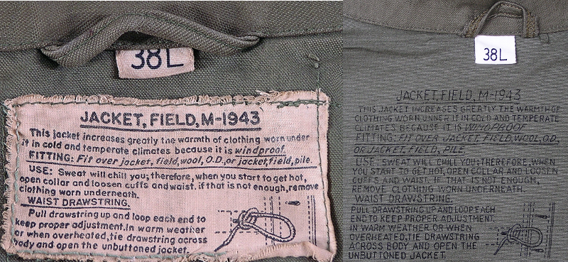 Jacket  labels.