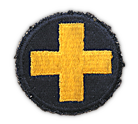 Thirty‐Third Infantry Division shoulder sleeve insignia. Army regulations of 1941 allowed for the wearing of cloth shoulder sleeve insignia on the left sleeve, ½‐inch from the top of the shoulder. Shoulder sleeve insignia could be made out of a variety of materials including wool, felt, embroidery, and bullion threads. Fully embroidered insignia became the dominant type beginning in 1942. The example shown here is fully embroidered.